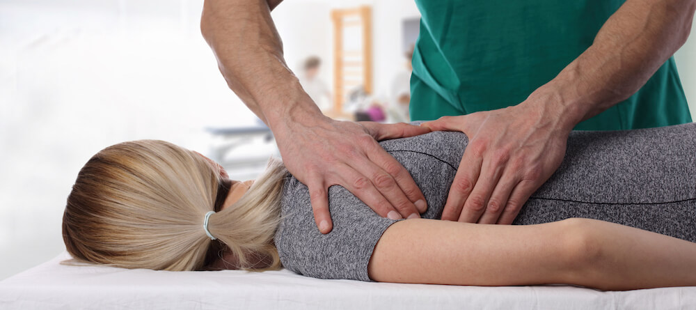 Women receiving chiropractic treatment