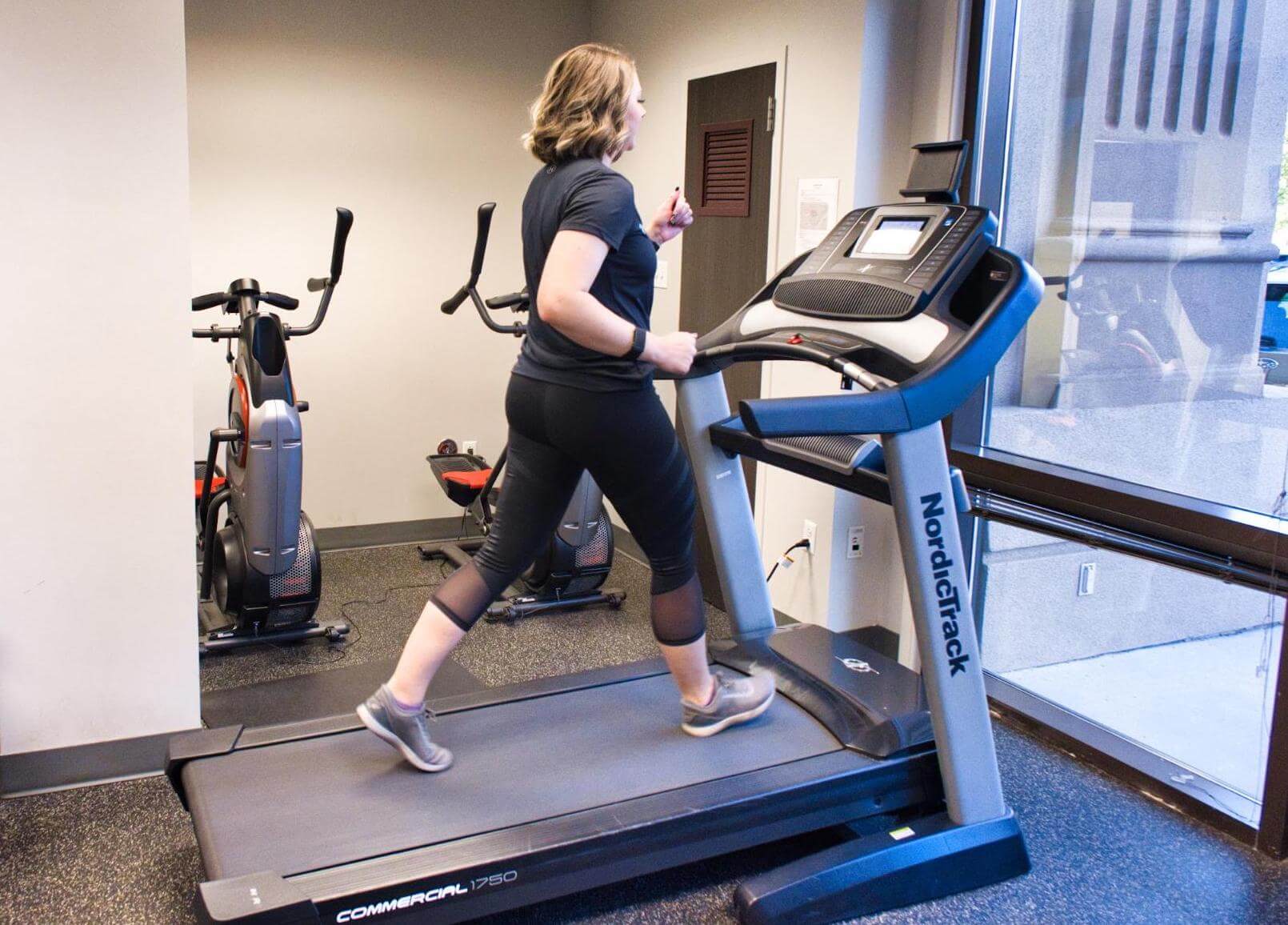 EPIC treatment on a treadmill.