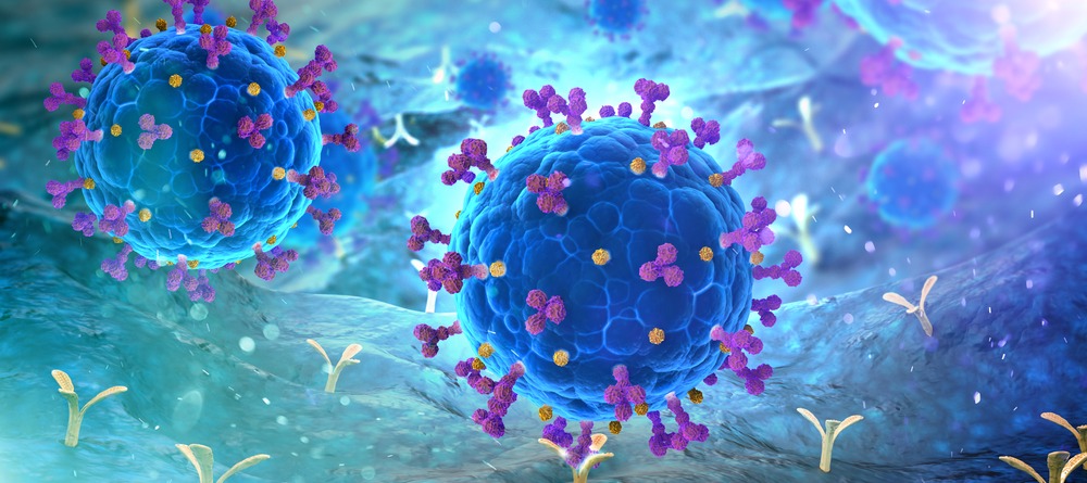 Visual representation of COVID virus. 