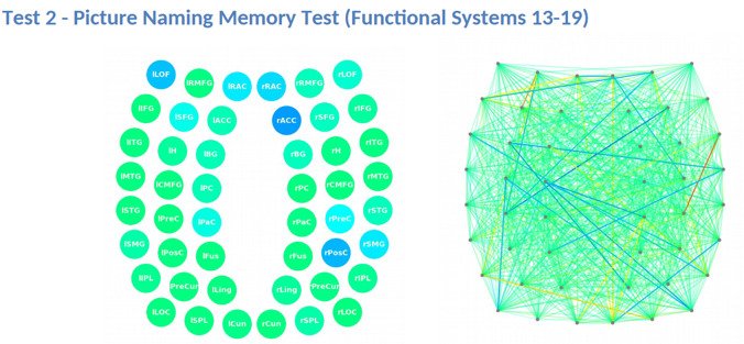 Picture naming memory test results