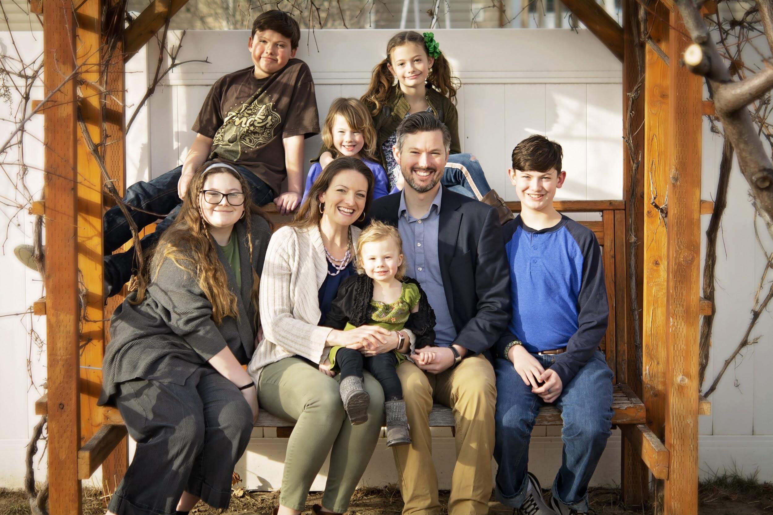 Anthony with his family.