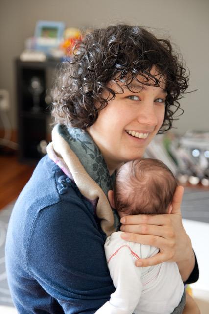 A photo of Myrthe and her daughter